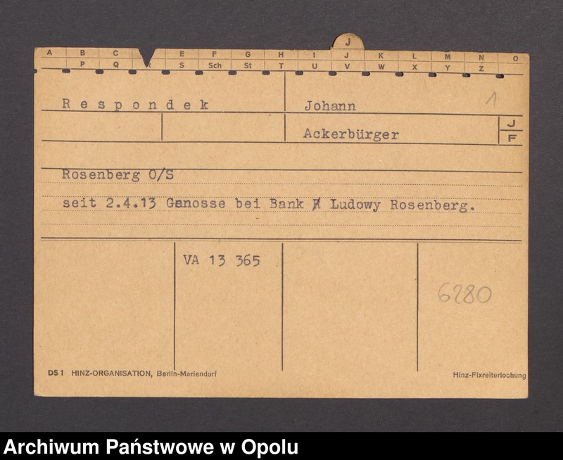 Obraz 3 z jednostki "[Respondek Johann, zam. Rosenberg]"
