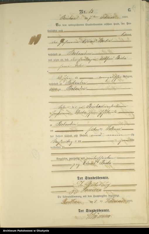 image.from.unit.number "Sterbe-Neben-Register Nr 1 - 87"