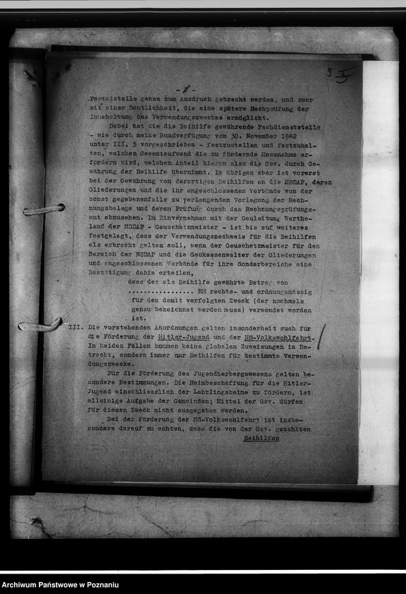 Obraz 13 z jednostki "Rundschreiben der Gaukämmerei - 1944."