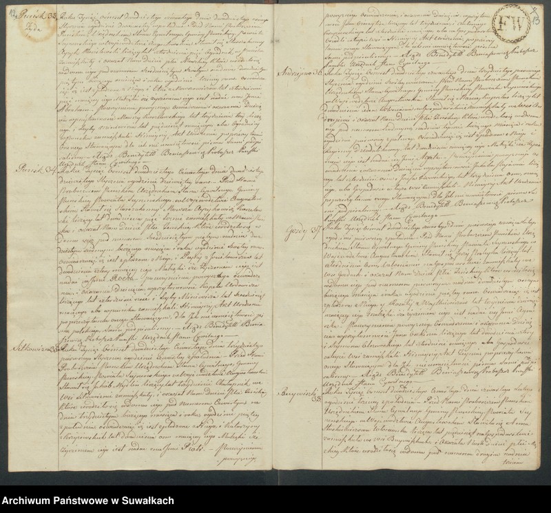 image.from.unit.number "Akta Urodzonych gminy puńskiey od dnia 1 stycznia do ostatniego grudnia 1824 roku"