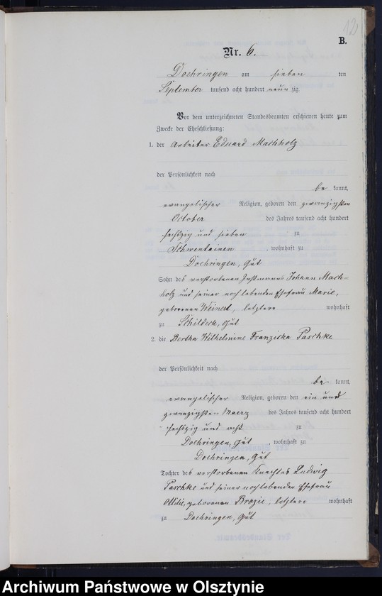 image.from.unit.number "Heiraths-Neben-Register Nr 1 - 18"