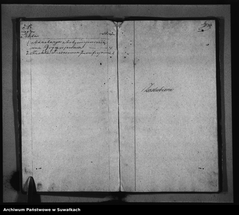 Obraz z jednostki "Księga Duplikat Urodzonych Zaślubionych i Zmarłych Urzędnika Stanu Cywilnego Wyznania Filipońskiego Gminy Czostków w roku 1837"