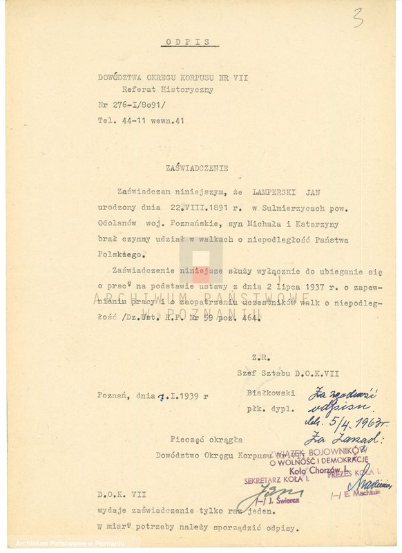 Obraz 16 z jednostki "Życiorysy powstańców wielkopolskich: L - tom l /Lamperski Jan - Lewandowski Michał/."