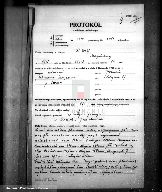 Obraz 13 z jednostki "Młyn i olejarnia we wsi Ruda pow. obornicki, własność. L. Rosochowicz nr woj. 2461"