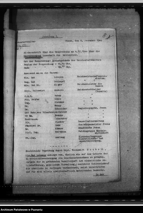 Obraz 12 z jednostki "Versorgung mit Gas. Friedensbau- Programm. Hafenanlagen. Wasserversorgung. Entwässerung. Mineralölbewirtschaftung. Gettofahrscheine"