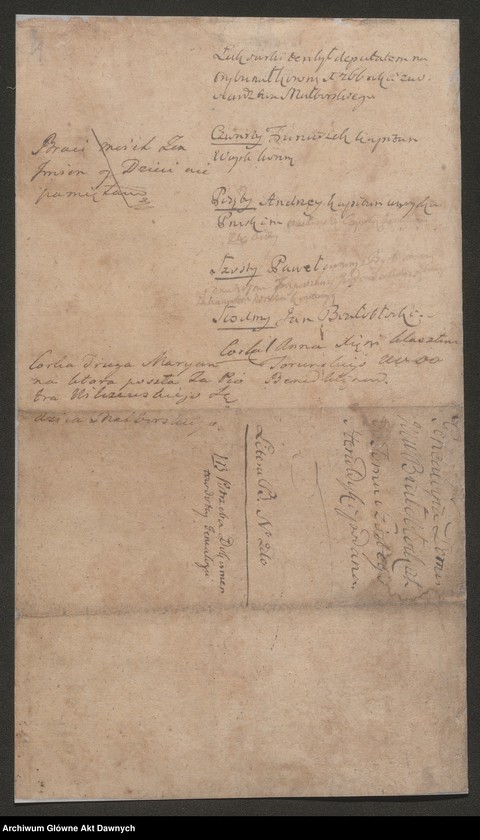 Obraz z jednostki "Białobłocki h. Ogończyk. Tablice genealogiczne. Notatka do genealogii. Białobrzeski h. Abdank. Tablice genealogiczne. List Piotra Białobrzeskiego zawierający informacje o rodzinie, 1814. Biberstein h. Rogala. Notatki do genealogii. Bieczyński h. Łodzia. Tablica genealogiczna. Bielakowicz vel Bielikiewicz h. własnego. Tablica genealogiczna. Notatka do genealogii."