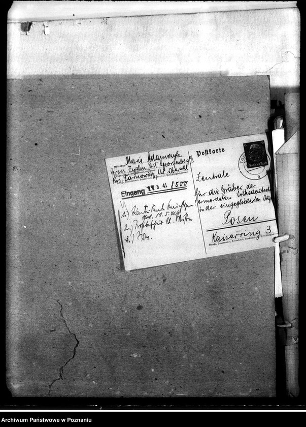 Obraz 8 z jednostki "Korespondencja w sprawie miejscowych Niemców, którzy zginęli w 1939 roku A - K"