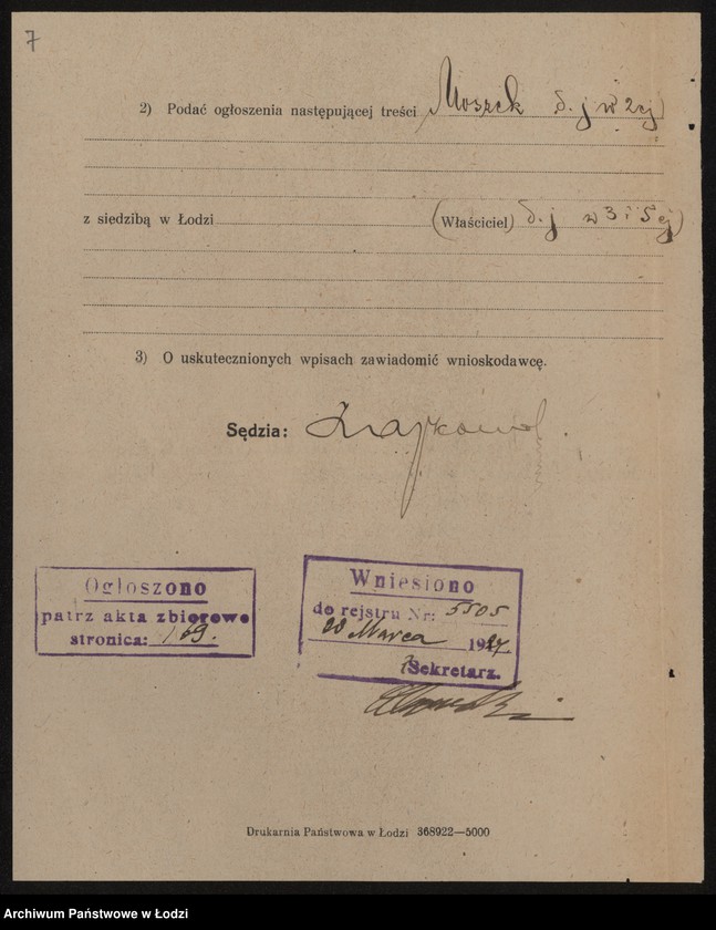 Obraz 9 z jednostki "Moszek Szmuklerski- handel bydłem i sprzedaż mięsa"