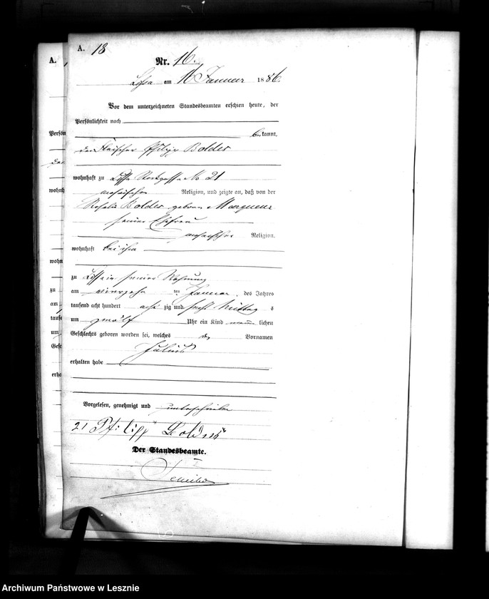 Obraz 19 z jednostki "[Księga urodzeń]"