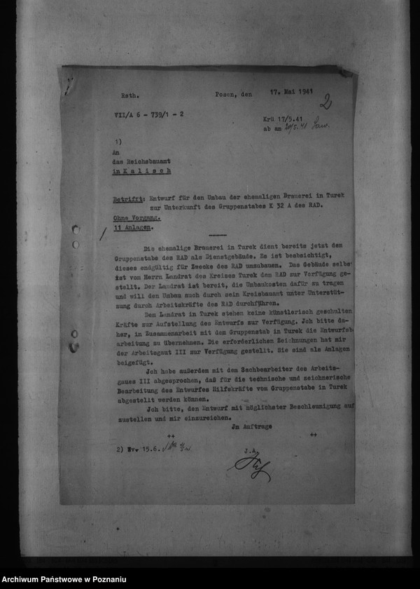 Obraz 6 z jednostki "Gruppenstabsgebäude des Reichsarbeitsdienstes"