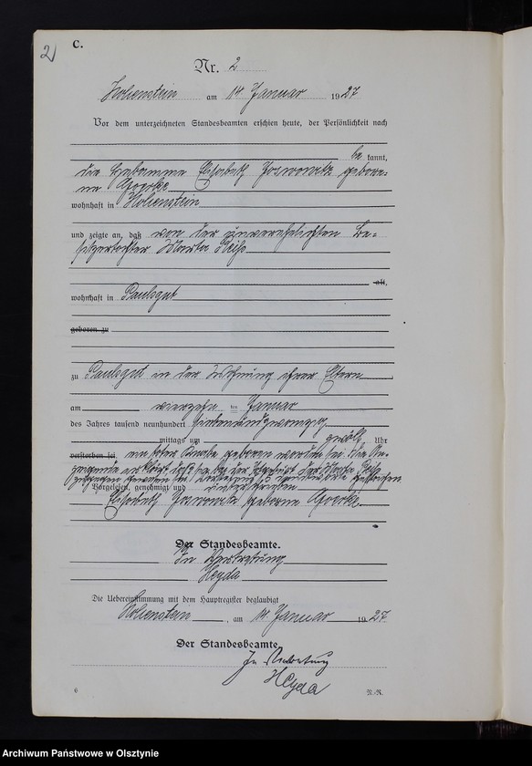 image.from.unit.number "Sterbe-Neben-Register Nr 1 - 116"