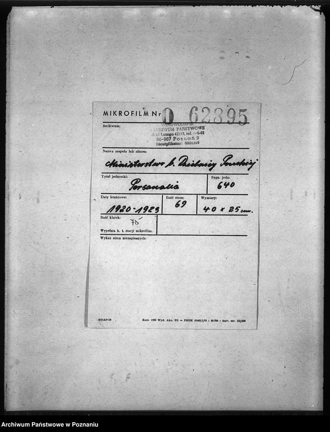 Obraz 2 z jednostki "Personalia"