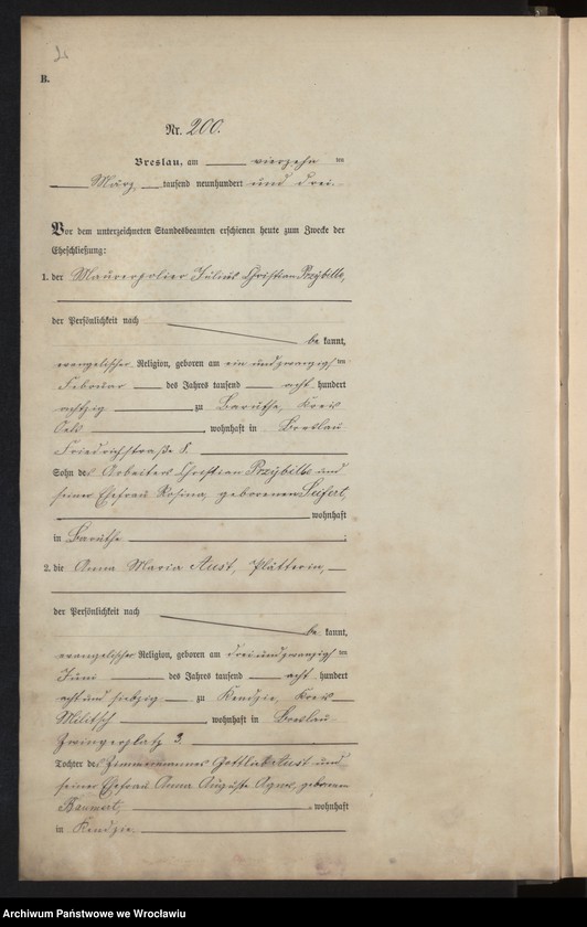 image.from.unit.number "Heiraths-Neben-Register Breslau I 1903 Band 2"