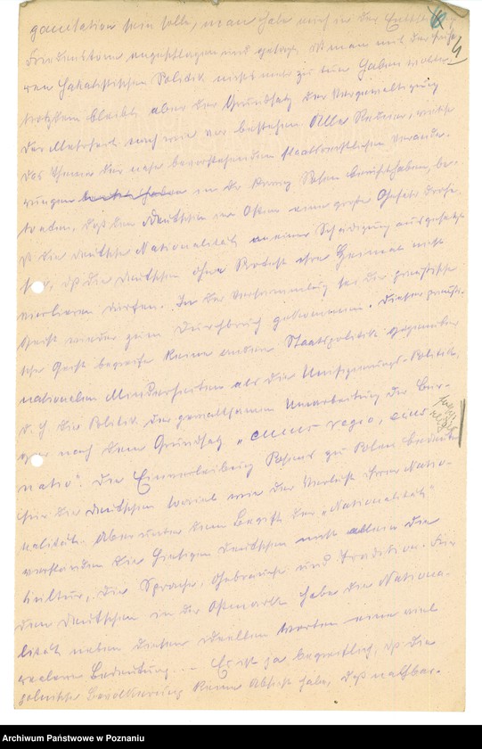 Obraz 17 z jednostki "Sytuacja przed wybuchem powstania wielkopolskiego. /Tłumaczenia z prasy polskiej na język niemiecki, wypisy z prasy niemieckiej w Poznaniu/ - część lV."