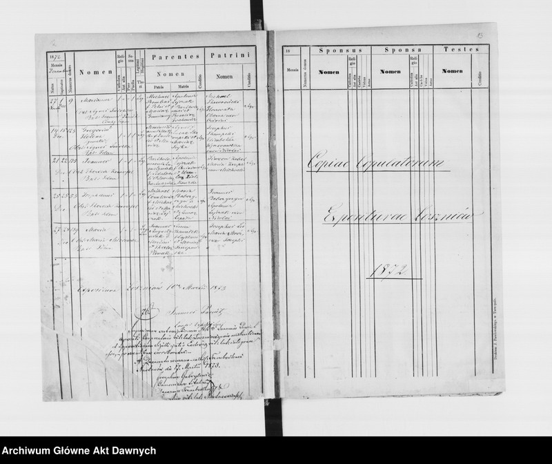 image.from.unit.number "Parafia: Łoszniów. Dekanat: Trembowla. Księga metrykalna urodzeń, ślubów i zgonów dla wsi: Łoszniów, Ostalce i Suszczyn."