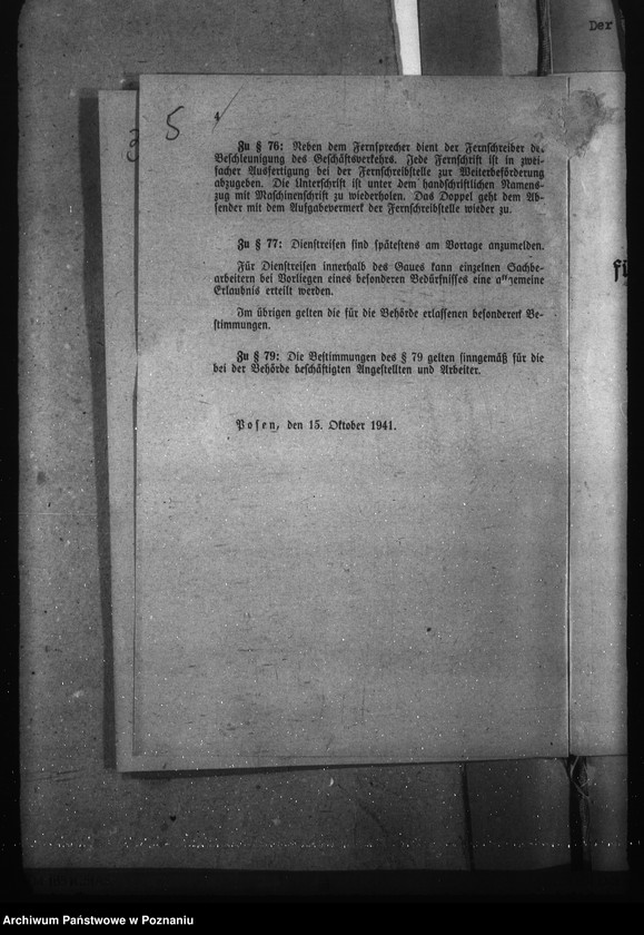 Obraz 9 z jednostki "Geschäftsordnung Abt. II a (i podział czynności)"