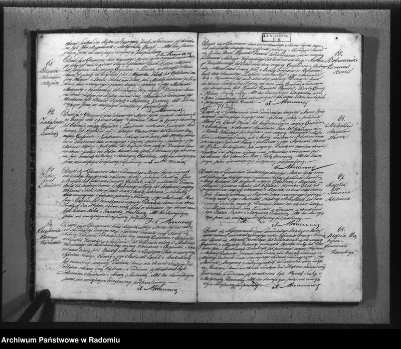 image.from.unit.number "Duplikat akt religijno cywilnych urodzonych, zaślubionych i zmarłych w parafii Głowaczów na rok 1862"