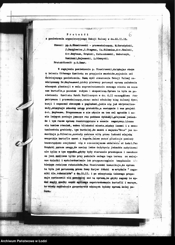 Obraz 10 z jednostki "Protokoły [z posiedzeń Komitetu Robót Publicznych, Komisji Wykonawczej przy Sekcji Rolnej, Zebrania Międzywydziałowe oraz Sekcji Rolnej]"