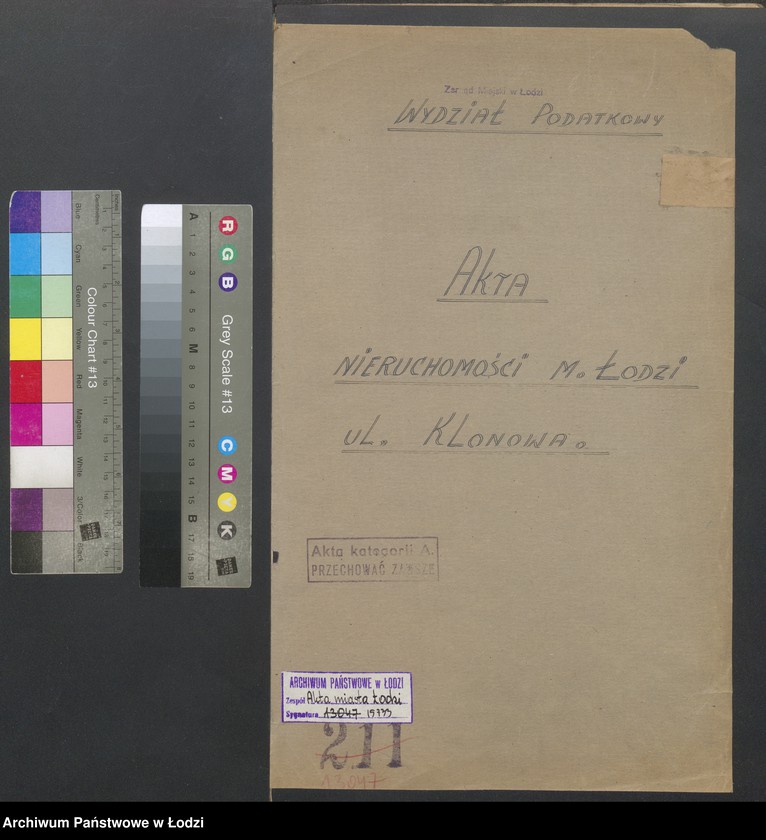 image.from.unit.number "Księga inwentarzowa nieruchomości m. Łodzi ul. Klonowa"