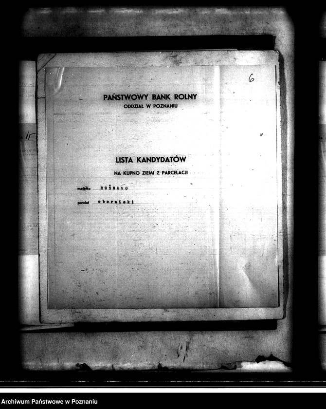 image.from.unit.number "Majątek Rożnowo powiatu obornickiego parcelacja Państwowego Banku Rolnego"
