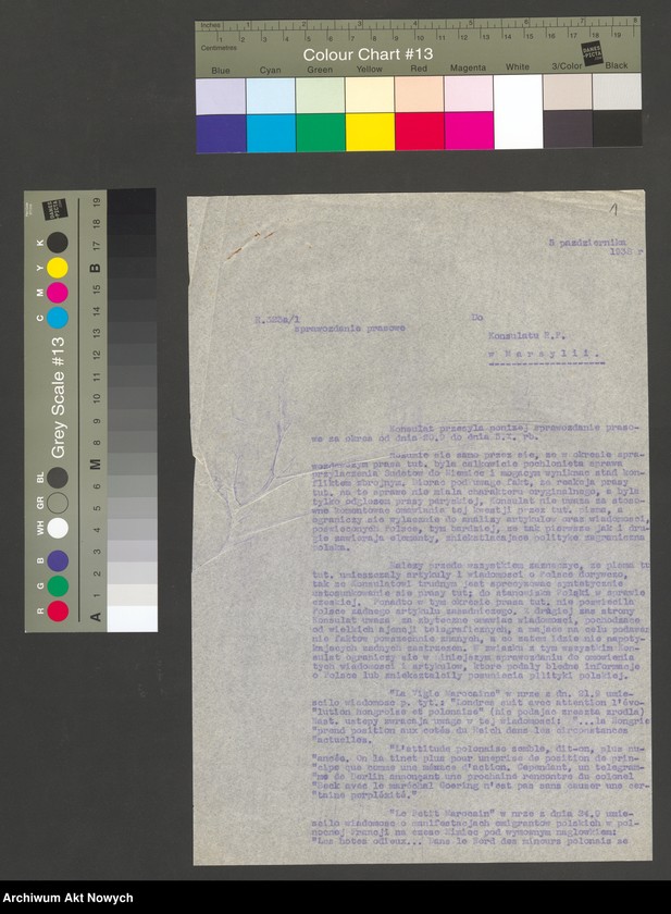image.from.unit "Raporty prasowe. Korespondencja, wycinki prasowe."