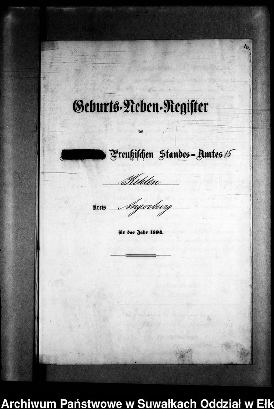 image.from.unit.number "Geburts-Neben-Register des Preussischen Standes-Amtes Kehlen Kreis Angerburg"