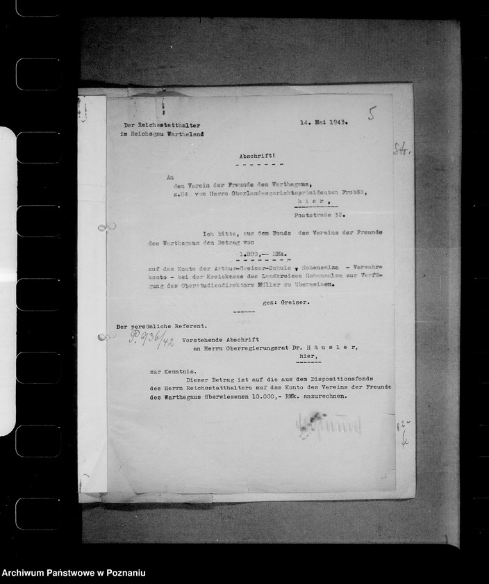 Obraz 9 z jednostki "Fundusz dyspozycyjny namiestnika"