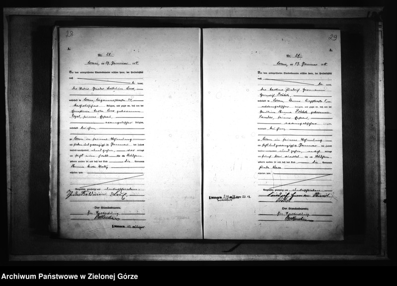 Obraz 19 z jednostki "[Księga akt urodzenia rok 1910-Żary miasto]"