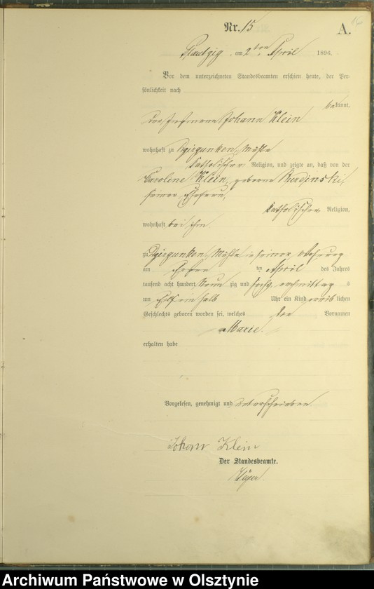 image.from.unit.number "Geburts-Haupt-Register Nr 1 - 48"