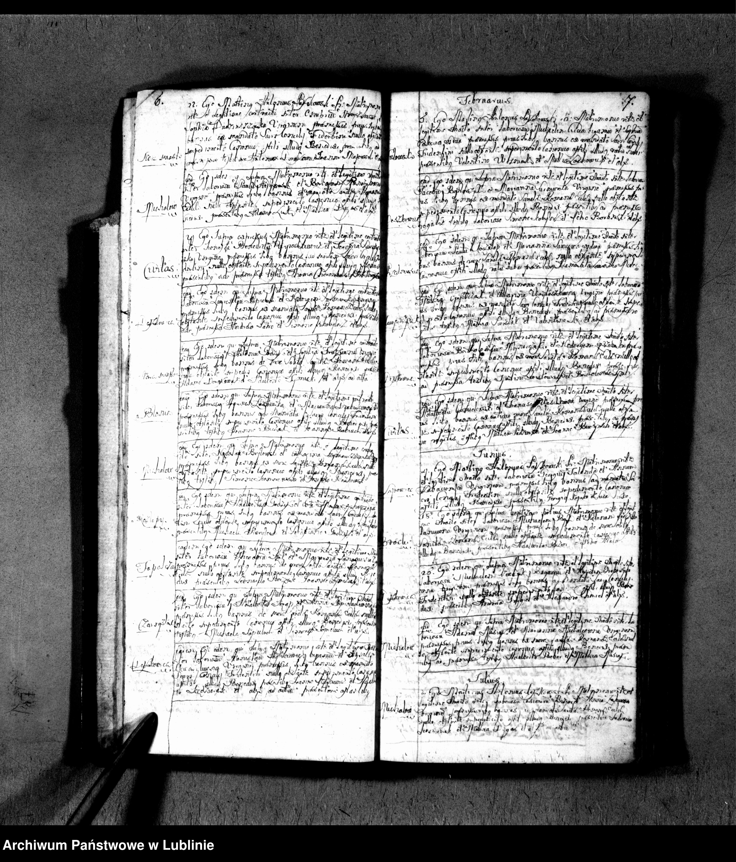 Skan z jednostki: Liber matrimonialium contrahentium