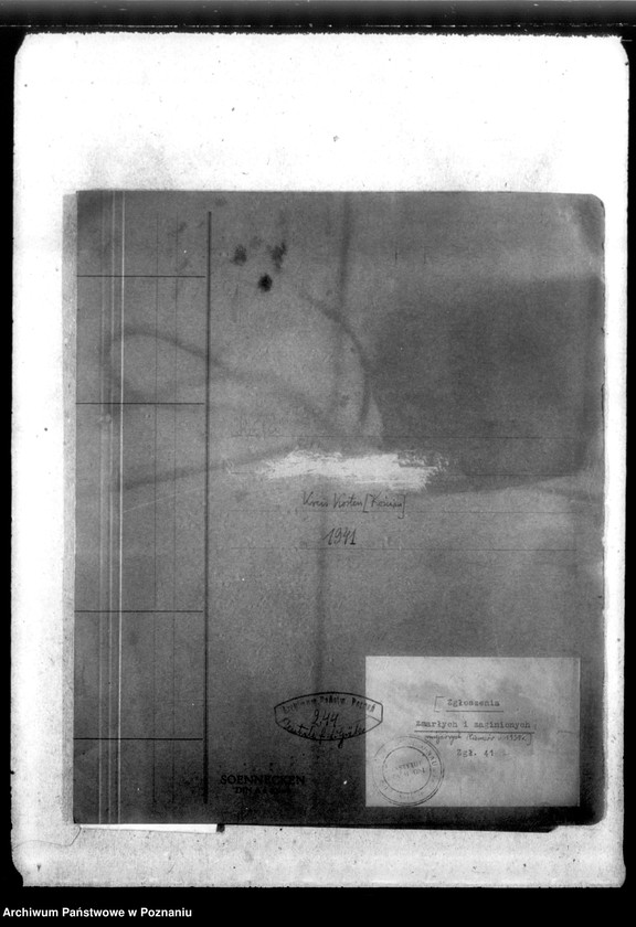 Obraz 4 z jednostki "Kreis Kosten (Kościan). Zgłoszenia zmarłych i zaginionych miejscowych Niemców w 1939 roku"