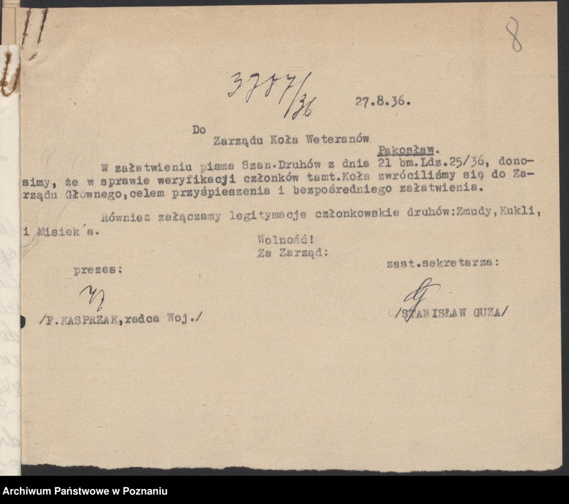 Obraz 11 z jednostki "Pakosław, powiat Rawicz - akta koła."