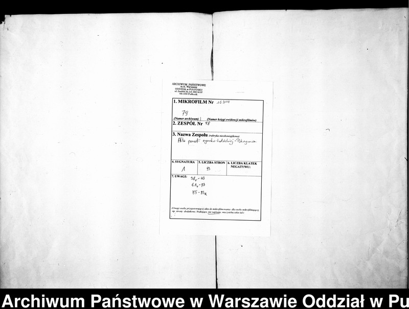 Obraz 2 z jednostki "Akta urodzeń, małżeństw i zgonów"