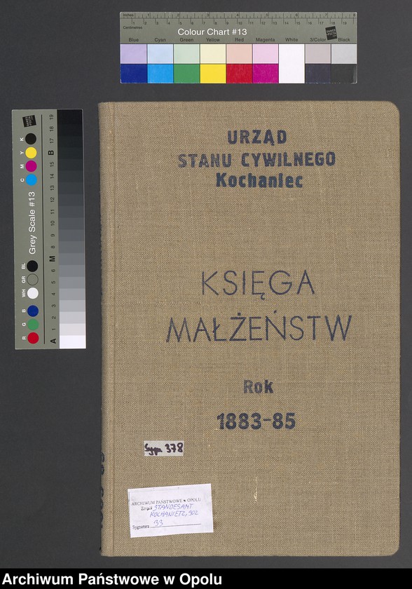 image.from.unit.number "Urząd Stanu Cywilnego Kochaniec Księga małżeństw rok 1883-85"