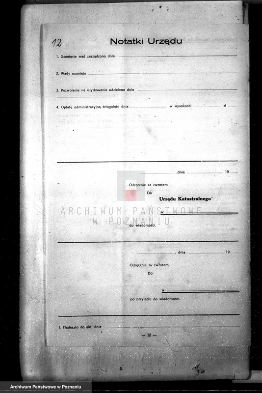 Obraz 15 z jednostki "Stacja transformatorowa w Kiełczewie, pow. kościański /podanie o pozwolenie na budowę/"