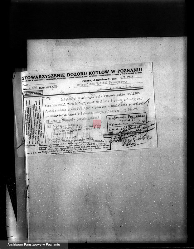 Obraz 5 z jednostki "Płużyna - Fabryka maszyn rolniczych - J. Nitsche nr woj. kotła 468"