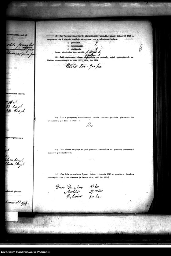 Obraz 14 z jednostki "Majątek Bralin powiatu kępińskiego wyłączenie z art. 4 i 5 ustawy o przeprowadzeniu reformy rolnej Gustaw Biron von Curland"