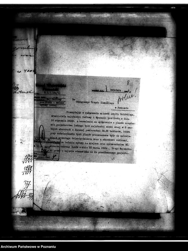 Obraz 12 z jednostki "/Majętność/ Gułtowy powiat średzki wyłączenie z art.4 i 5 ustawy o wykonaniu reformy rolnej/ w. Adolf Bniński"