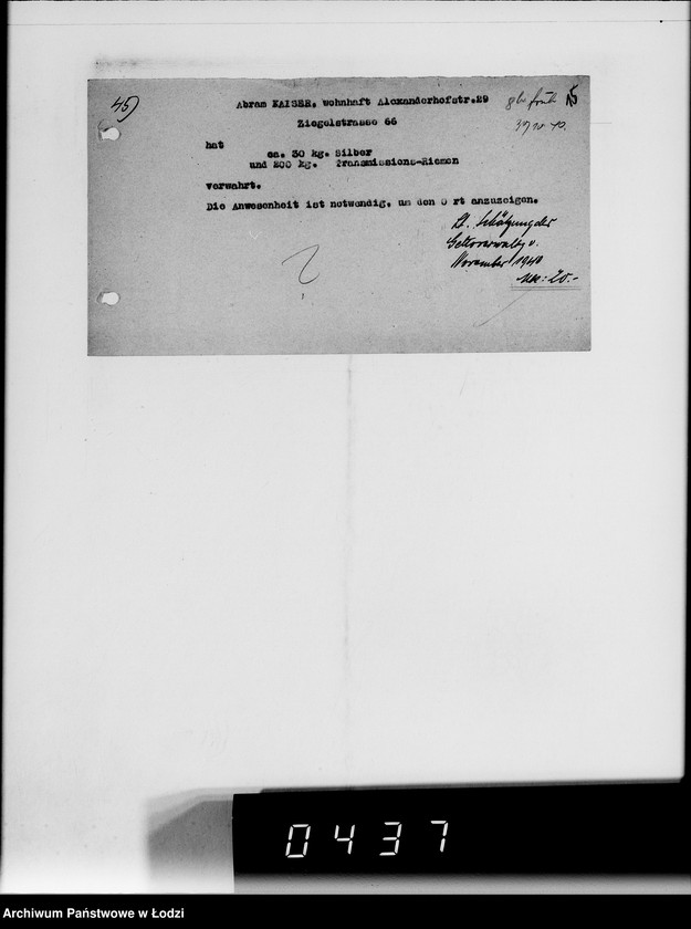 Obraz 19 z jednostki "[Informacje o posiadaniu przez Żydów kosztowności]"