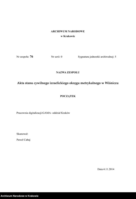 image.from.unit.number "Księga metrykalna urodz.[onych] w Wiśniczu. Tom V [z lat 1883 - 1888]"