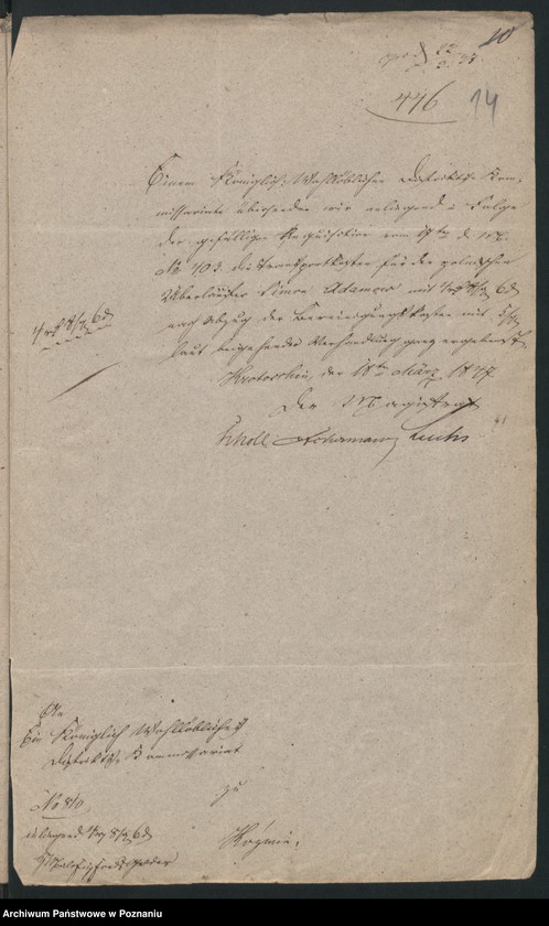 Obraz 18 z jednostki "A. betr. die Auslieferung des russischen Dezerteurs Simon Adamow aus Kalisch"