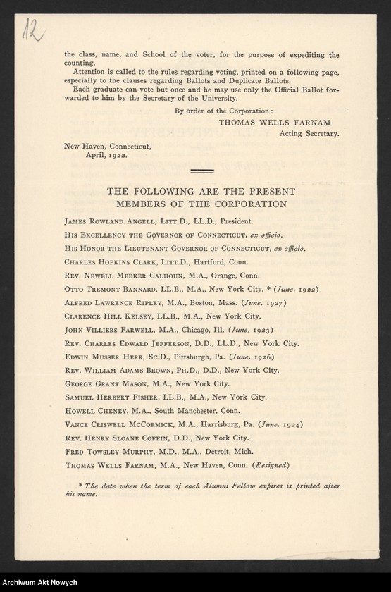 image.from.unit.number "Druki dotyczące stanu i systemu oświatowego w Stanach Zjednoczonych i Europie, wyższych uczelni, liceów, itp.; Kolekcja kart pocztowych s.366-373,397-420; 11 fotokopii"