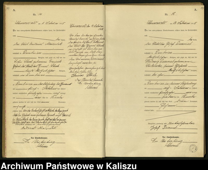 Obraz 11 z jednostki "[Księga urodzeń]"
