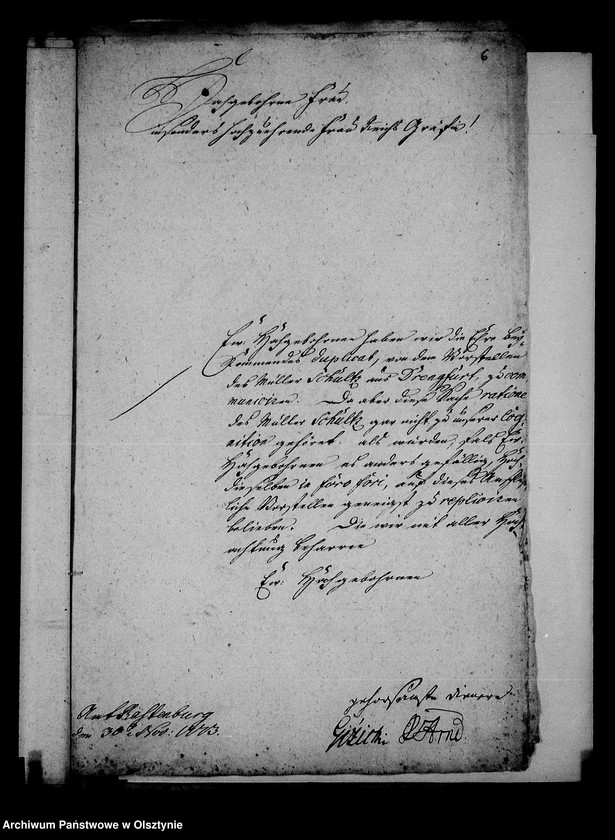image.from.unit.number "Correspondence die Serwillensche Müle betr. /Surwile; kętrz./"
