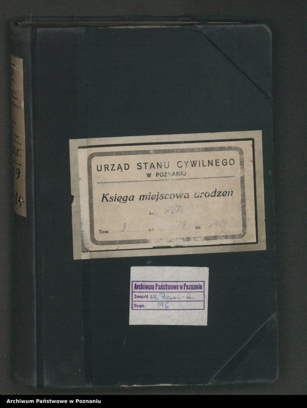 Obraz 2 z jednostki "Księga urodzeń t. III"