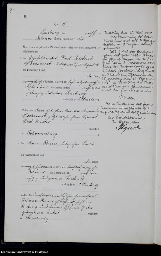 image.from.unit.number "Heiraths-Haupt-Register Nr 1 -64"