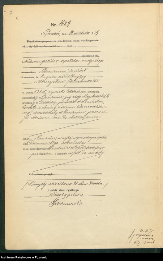 Obraz 4 z jednostki "Księga miejscowa zgonów tom IV [Rejestr główny zgonów]"