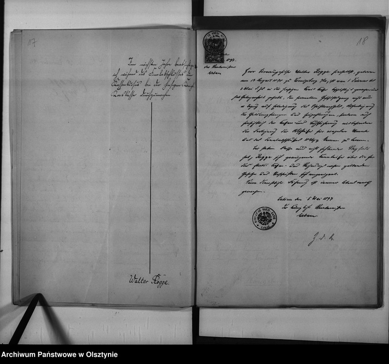 image.from.unit.number "Regierungssupernumerar Rogge [Walter]"