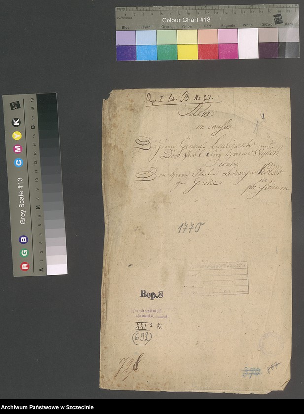 image.from.unit.number "Dompropst Friedrich v[on] Willich contra Obrist Ludwig v[on] Koeller auf Goerke [Górki (Pomorskie)] in po finium."