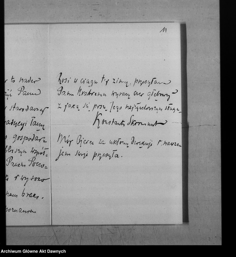 image.from.unit.number "Korespondencja Potockich. Do Stefana Potockiego następujący: Maria Sierakowska, Konstanty Skirmunt, Z. Skórzewski, Maria Skorupka, E. Sobańska, Zofia z Zamoyskich i Władysław Sobańscy, Narcyz Sobotkiewicz, Włodzimierz Spasowicz, Kaz. Stęchliński, dr Józef Surzycki, May księżna Sutherland, Leonard Sutkowski, G. Szamowski, Zygmunt Szembek, Jan Sztolcmann, Przemysław Scibor, Elżbieta Tarnowska."